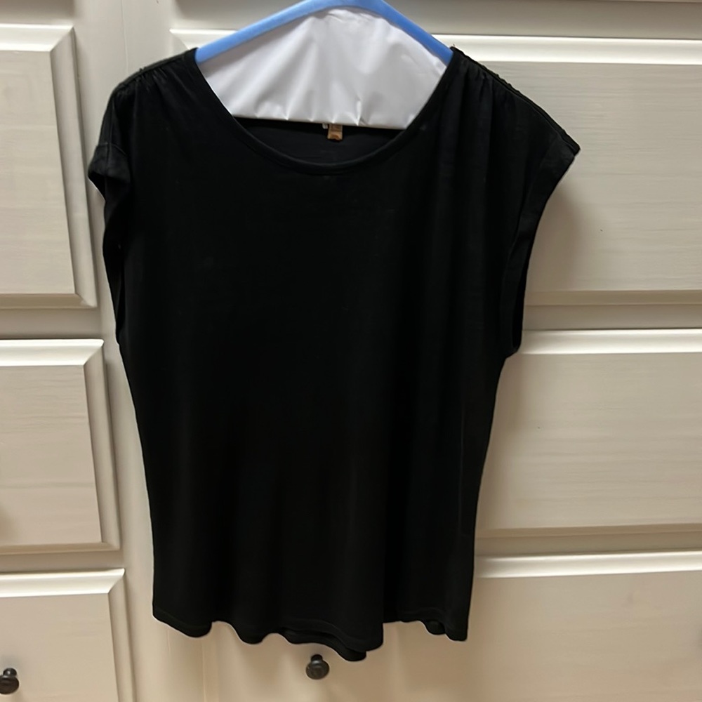 Frame linen t shirt size xl in black
